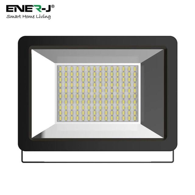 ENER-J LED SMD Non PIR Floodlight IP65 100W 8000Lm, 4000K in White - Size: 25 cm diameter x 19 cm high - image 1