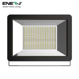 ENER-J LED SMD Non PIR Floodlight IP65 100W 8000Lm, 4000K in White - Size: 25 cm diameter x 19 cm high - thumbnail 2