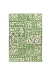 Furn Forage Garden Woven Floral UV & Weatherproof Outdoor/Indoor Rug in Light Green - Size: 120 cm x 170 cm - thumbnail 3