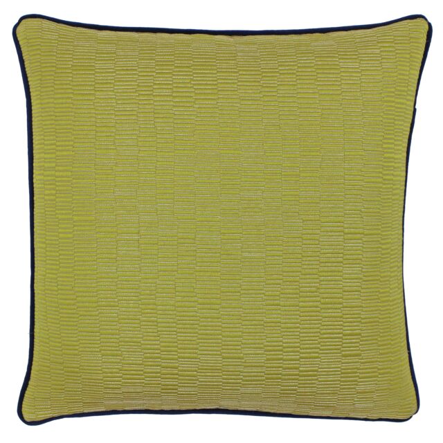 Paoletti Putney Jacquard Cushion in Yellow - Size: 45 cm x 45 cm