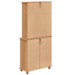 Berkfield Home Hutch ‚ÄúASKIM‚Äù Honey Brown 91x40x199.5 cm Solid Wood Pine - thumbnail 9