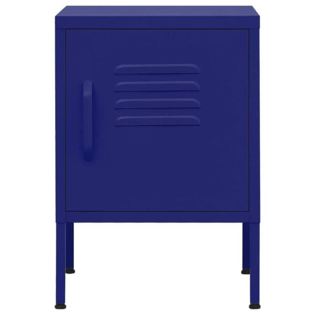 Berkfield Home Nightstands 2 pcs Navy Blue 35x35x51 cm Steel - Size: 35 x 35 x 51 cm - image 1