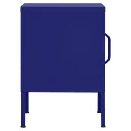 Berkfield Home Nightstands 2 pcs Navy Blue 35x35x51 cm Steel - Size: 35 x 35 x 51 cm - thumbnail 4