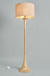 BHS Lighting Lea Wooden Floor Lamp in Natural