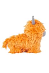 Paoletti Highland Cow Faux Fur Novelty Door Stop in Orange - thumbnail 2