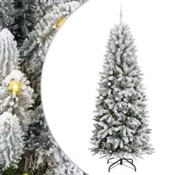 Berkfield Home Green Artificial Christmas Tree with 300 LEDs White 93 x 93 x 240 cm - thumbnail 3