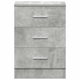 Berkfield Home Bedside Cabinet Concrete Grey 38x35x56 cm Engineered Wood - Size: 38 x 35 x 56 cm - thumbnail 6