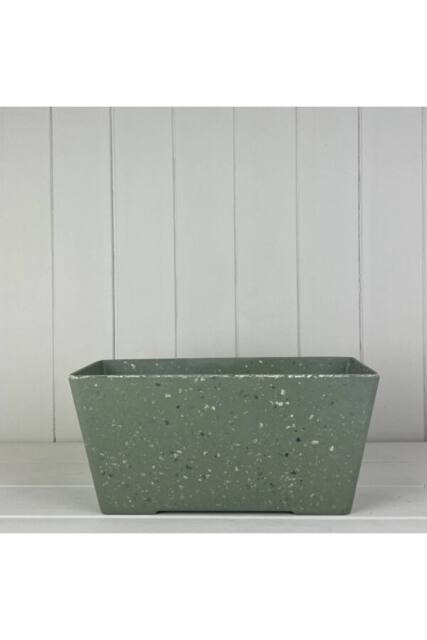 KDMD Earthy Sage Bamboo Terrazzo Windowsill Planter in Pale Green - image 1