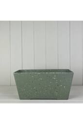 KDMD Earthy Sage Bamboo Terrazzo Windowsill Planter in Pale Green - thumbnail 2
