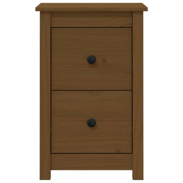 Berkfield Home Beautiful Bedside Cabinet Honey Brown 40x35x61.5 cm Solid Wood Pine - image 1