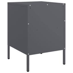 Berkfield Home Sturdy Bedside Cabinets 2 pcs Anthracite 36x39x50.5 cm Steel in Dark Grey - thumbnail 8