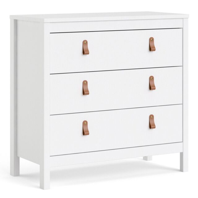 Furniture To Go Barcelona Chest 3 Drawers in White - image 1