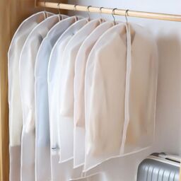 SPETLEK 10Pcs Clear Polythene Garment Covers Suit Dress Coat Dust Protector - thumbnail 5