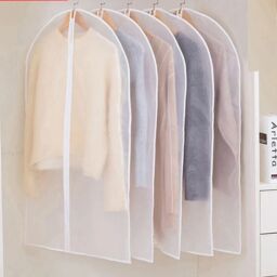 SPETLEK 10Pcs Clear Polythene Garment Covers Suit Dress Coat Dust Protector - thumbnail 4