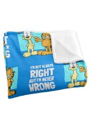 Garfield Not Always Right Silky Touch Super Soft Throw Blanket 152 X 127 cm in White - thumbnail 3