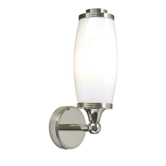 Loops IP44 Wall Light Enclosed Glass Shade LED Included Polished Nickel LED G9 3.5W in Metallics