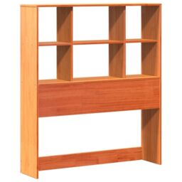 Berkfield Home Bookcase Bed without Mattress Wax Brown 100x200 cm Solid Wood Pine - thumbnail 6