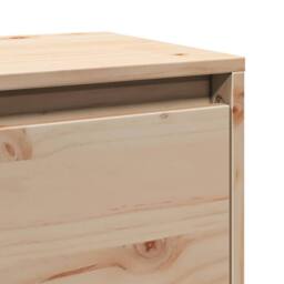 Berkfield Home Wall Cabinet 45x30x35 cm Solid Pinewood in Light Tan - Size: 45 x 30 x 35 cm - thumbnail 9