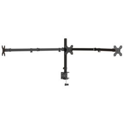 Berkfield Home Triple Monitor Stand Black Steel VESA 75/100 mm - thumbnail 3