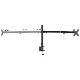 Berkfield Home Triple Monitor Stand Black Steel VESA 75/100 mm - thumbnail 8