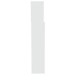 Berkfield Home Headboard Cabinet White 200x19x103.5 cm - thumbnail 4