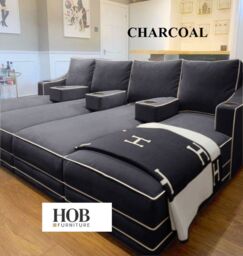 HOB Furniture Viva Luxury Cinema Sofa 14ft x 6ft in Cream - thumbnail 4