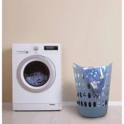Nordara New Plastic 50L Laundry Basket Grey - thumbnail 3