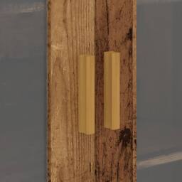 Berkfield Home Hanging Wall Cabinet Old Wood 69.5x34x90 cm in Brown - thumbnail 8