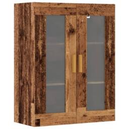 Berkfield Home Hanging Wall Cabinet Old Wood 69.5x34x90 cm in Brown - thumbnail 3