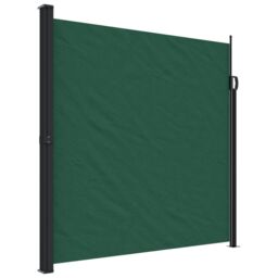 Berkfield Home Retractable Side Awning Dark Green 200x600 cm - thumbnail 2
