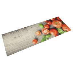 Berkfield Home Kitchen Rug Washable Tomatoes 45x150 cm Velvet in Grey