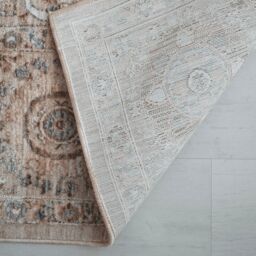 The Rug Shop UK Beige Traditional Abstract Polypropylene Easy To Clean Area Rug - Size: 200 cm x 290 cm - thumbnail 4