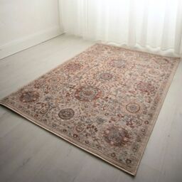 The Rug Shop UK Beige Traditional Abstract Polypropylene Easy To Clean Area Rug - Size: 200 cm x 290 cm - thumbnail 1