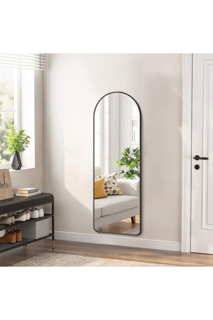 H&O Direct Long Full Length Wall Mirror For Dressing in Black - image 1