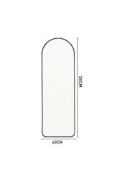 H&O Direct Long Full Length Wall Mirror For Dressing in Black - thumbnail 6