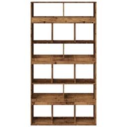 Berkfield Home Classic Bookcase Old Wood 100x33x187.5 cm Engineered Wood in Brown - thumbnail 4
