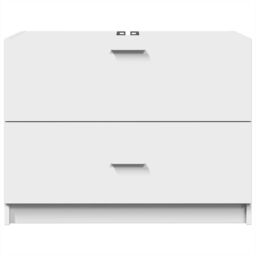 Berkfield Home Sink Cabinet White 78x37x59 cm Engineered Wood - Size: 78 x 37 x 59 cm - thumbnail 4