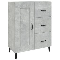 Berkfield Home Sideboard Concrete Grey 69.5x34x90 cm Engineered Wood - thumbnail 2