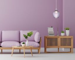 Happy Homewares Modern Designer Curvy Diamond Etched Glass Pendant Lamp Shade in Lilac - thumbnail 7