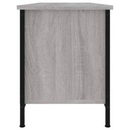 Berkfield Home TV Cabinet Grey Sonoma 102x35x45 cm Engineered Wood - Size: 102 x 35 x 45 cm - thumbnail 6