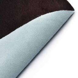 Berkfield Home Real Cow Hide Rug Black 150x170 cm - Size: 100 cm diameter - thumbnail 4