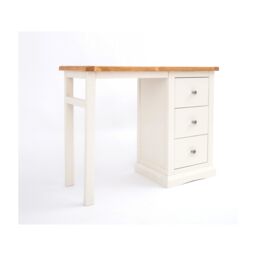 Cabinet Bits Castelli 3 Drawer Desk - Dressing Table Chrome Knob in Off-White - thumbnail 2