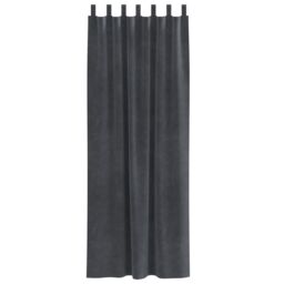 Berkfield Home Blackout Curtains with Hanging Loops 2 pcs Light Grey Velvet - thumbnail 4