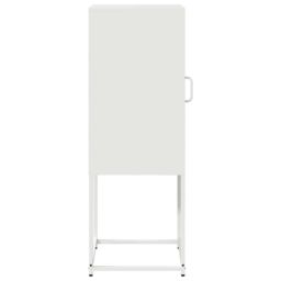 Berkfield Home Sideboard White 36x39x107 cm Cold-rolled Steel - Size: 36 x 39 x 107 cm - thumbnail 6