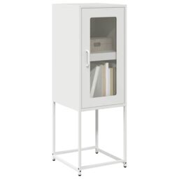 Berkfield Home Sideboard White 36x39x107 cm Cold-rolled Steel - Size: 36 x 39 x 107 cm