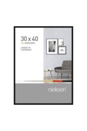 "nielsen Pixel 30x40cm Picture Frame (12""x16"") - Aluminium with Glass Front in Black - Size: 30x40 cm" - thumbnail 1