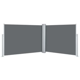 Berkfield Home Retractable Side Awning Anthracite 100x1000 cm in Black - thumbnail 2