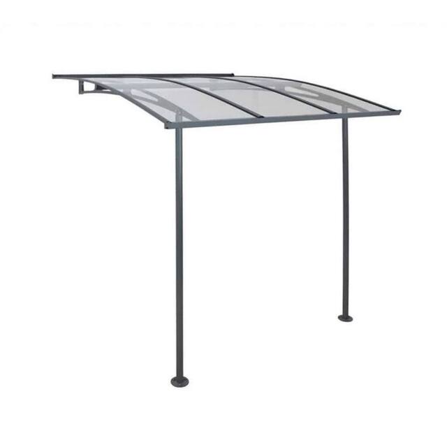 Palram Patio Cover Vega Door Awning Canopy 2000 Clear - Grey - image 1