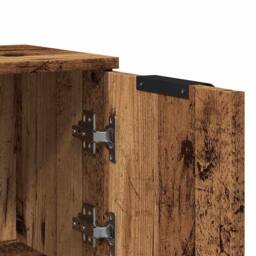 Berkfield Home Sideboard Old Wood 30x30x70 cm Engineered Wood in Brown - Size: 30 x 30 x 70 cm - thumbnail 9