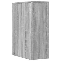 Berkfield Home Narrow Bathroom Cupboard with Wheels Grey Sonoma Engineered Wood - thumbnail 6